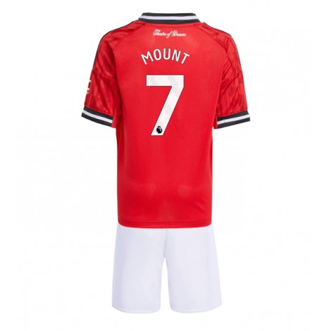 Manchester United Mason Mount #7 Thuis tenue Kids 2025-26 Korte Mouw (+ Korte broeken)