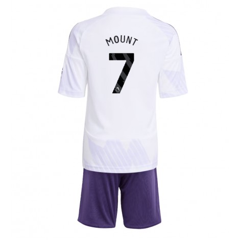 Manchester United Mason Mount #7 Uit tenue Kids 2025-26 Korte Mouw (+ Korte broeken)