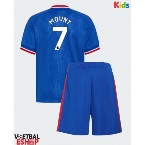 Manchester United Mason Mount #7 Uit tenue Kids 2026-27 Korte Mouw (+ Korte broeken)