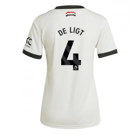 Manchester United Matthijs de Ligt #4 Derde tenue Dames 2024-25 Korte Mouw