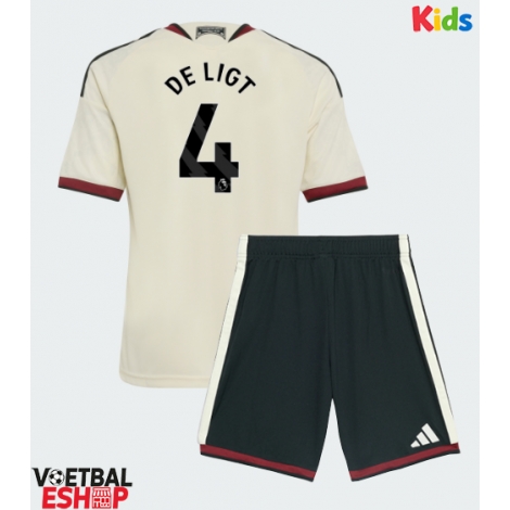Manchester United Matthijs de Ligt #4 Derde tenue Kids 2026-27 Korte Mouw (+ Korte broeken)