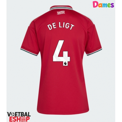 Manchester United Matthijs de Ligt #4 Thuis tenue Dames 2026-27 Korte Mouw
