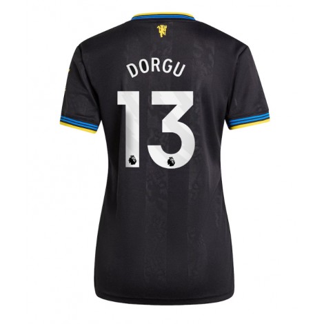 Manchester United Patrick Dorgu #13 Derde tenue Dames 2025-26 Korte Mouw
