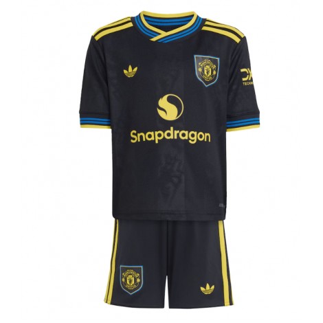 Manchester United Patrick Dorgu #13 Derde tenue Kids 2025-26 Korte Mouw (+ Korte broeken)