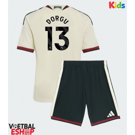 Manchester United Patrick Dorgu #13 Derde tenue Kids 2026-27 Korte Mouw (+ Korte broeken)