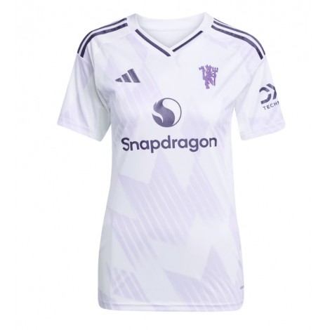 Manchester United Patrick Dorgu #13 Uit tenue Dames 2025-26 Korte Mouw