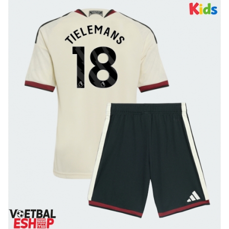Manchester United Youri Tielemans #18 Derde tenue Kids 2026-27 Korte Mouw (+ Korte broeken)