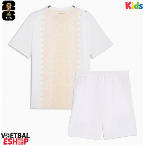Marokko Uit tenue Kids WK 2026 Korte Mouw (+ Korte broeken)