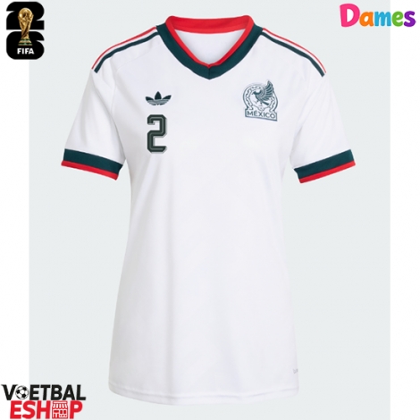 Mexico Jorge Sanchez #2 Uit tenue Dames WK 2026 Korte Mouw