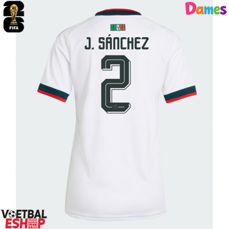 Mexico Jorge Sanchez #2 Uit tenue Dames WK 2026 Korte Mouw