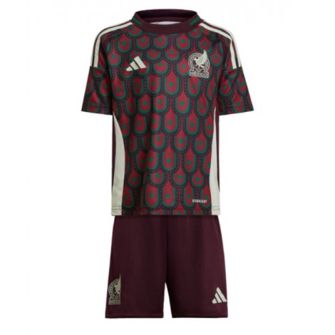 Mexico Thuis tenue Kids Copa America 2024 Korte Mouw (+ Korte broeken)