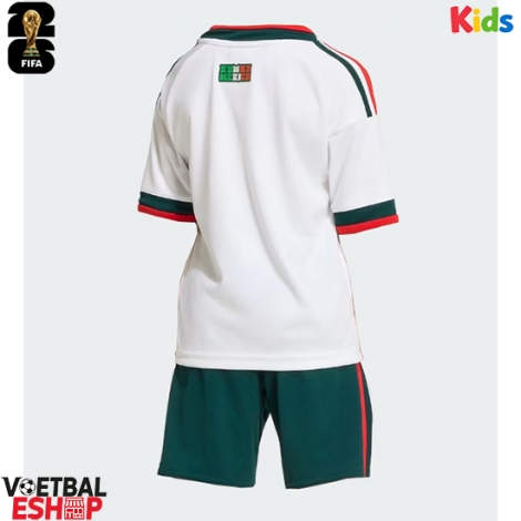 Mexico Uit tenue Kids WK 2026 Korte Mouw (+ Korte broeken)