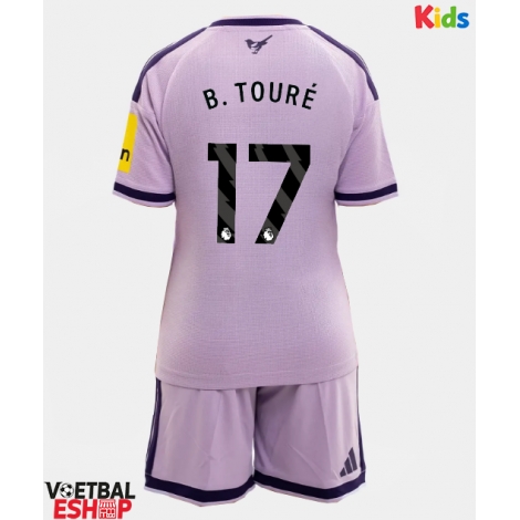 Newcastle United Bazoumana Toure #17 Derde tenue Kids 2026-27 Korte Mouw (+ Korte broeken)