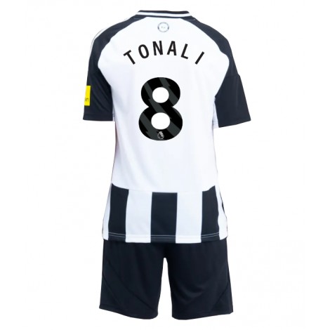 Newcastle United Sandro Tonali #8 Thuis tenue Kids 2024-25 Korte Mouw (+ Korte broeken)