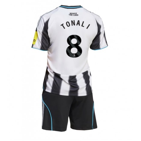 Newcastle United Sandro Tonali #8 Thuis tenue Kids 2025-26 Korte Mouw (+ Korte broeken)
