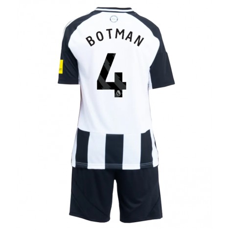 Newcastle United Sven Botman #4 Thuis tenue Kids 2024-25 Korte Mouw (+ Korte broeken)
