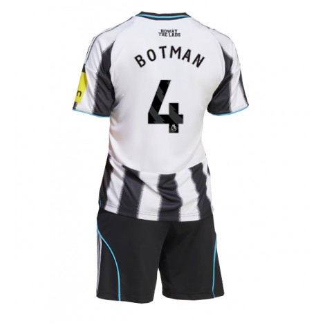 Newcastle United Sven Botman #4 Thuis tenue Kids 2025-26 Korte Mouw (+ Korte broeken)