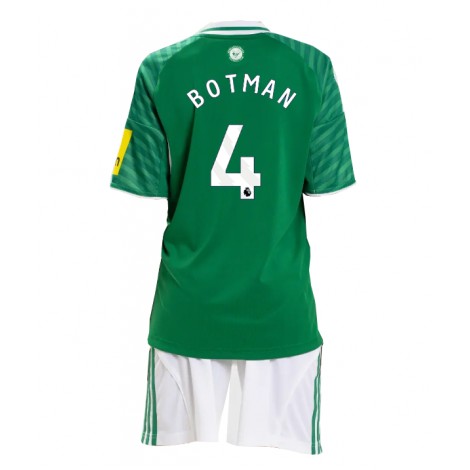 Newcastle United Sven Botman #4 Uit tenue Kids 2025-26 Korte Mouw (+ Korte broeken)