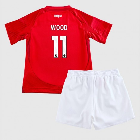 Nottingham Forest Chris Wood #11 Thuis tenue Kids 2024-25 Korte Mouw (+ Korte broeken)