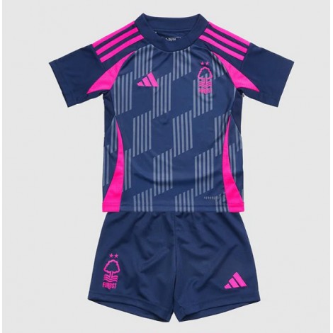 Nottingham Forest Elliot Anderson #8 Uit tenue Kids 2024-25 Korte Mouw (+ Korte broeken)