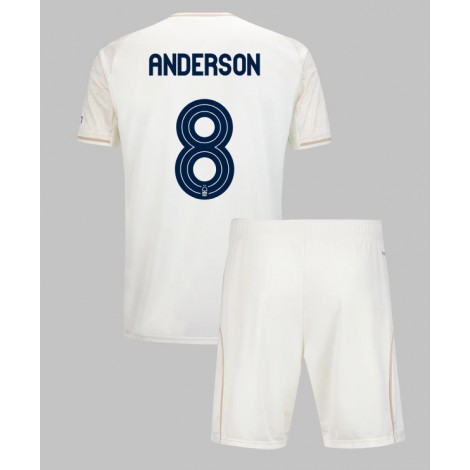 Nottingham Forest Elliot Anderson #8 Uit tenue Kids 2025-26 Korte Mouw (+ Korte broeken)