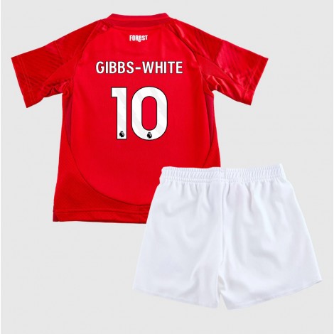 Nottingham Forest Morgan Gibbs-White #10 Thuis tenue Kids 2024-25 Korte Mouw (+ Korte broeken)