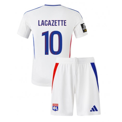 Olympique Lyonnais Alexandre Lacazette #10 Thuis tenue Kids 2024-25 Korte Mouw (+ Korte broeken)