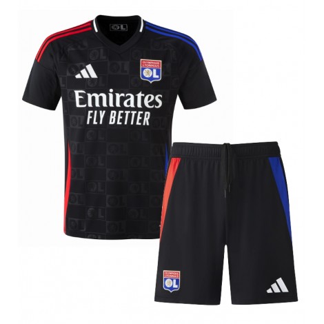 Olympique Lyonnais Alexandre Lacazette #10 Uit tenue Kids 2024-25 Korte Mouw (+ Korte broeken)