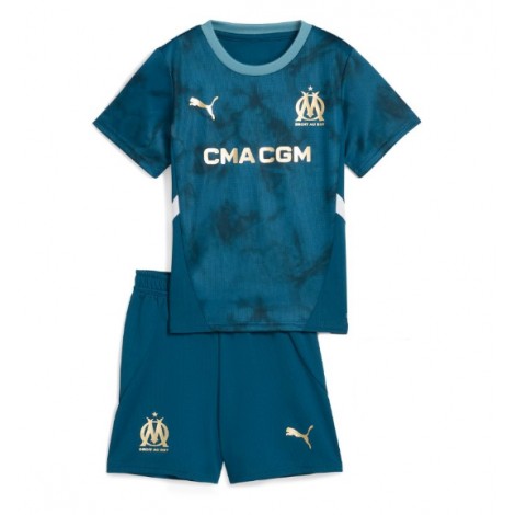 Olympique de Marseille Mason Greenwood #10 Uit tenue Kids 2024-25 Korte Mouw (+ Korte broeken)