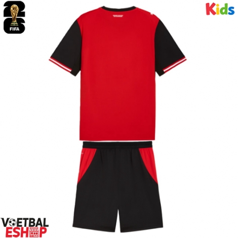 Oostenrijk Thuis tenue Kids WK 2026 Korte Mouw (+ Korte broeken)