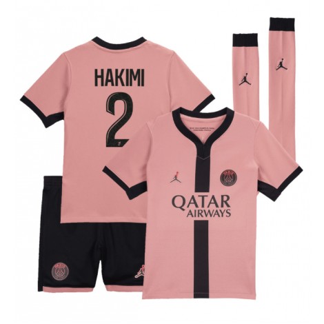 Paris Saint-Germain Achraf Hakimi #2 Derde tenue Kids 2024-25 Korte Mouw (+ Korte broeken)