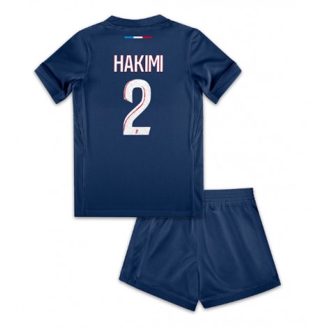 Paris Saint-Germain Achraf Hakimi #2 Thuis tenue Kids 2024-25 Korte Mouw (+ Korte broeken)