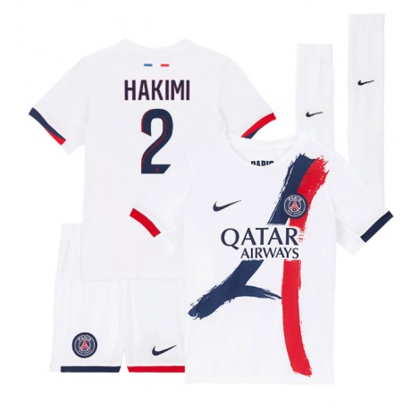 Paris Saint-Germain Achraf Hakimi #2 Uit tenue Kids 2024-25 Korte Mouw (+ Korte broeken)