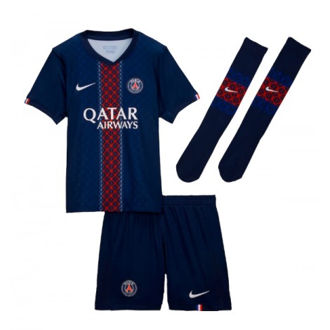 Paris Saint-Germain Desire Doue #14 Thuis tenue Kids 2025-26 Korte Mouw (+ Korte broeken)