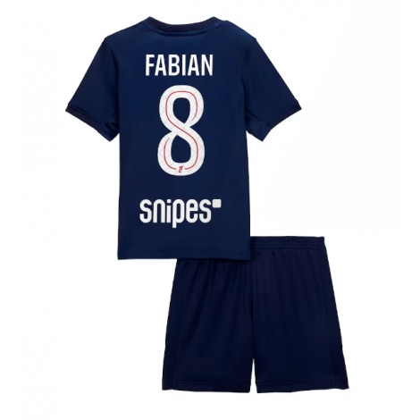 Paris Saint-Germain Fabian Ruiz #8 Thuis tenue Kids 2025-26 Korte Mouw (+ Korte broeken)