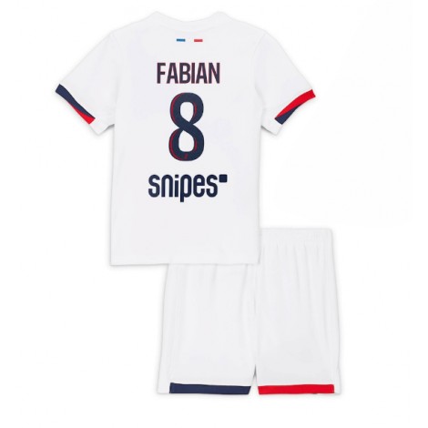 Paris Saint-Germain Fabian Ruiz #8 Uit tenue Kids 2025-26 Korte Mouw (+ Korte broeken)