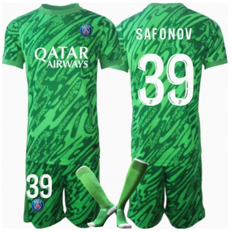 Paris Saint-Germain Matvei Safonov #39 Keeper Thuis tenue Kids 2024-25 Korte Mouw (+ Korte broeken)
