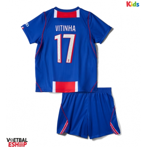 Paris Saint-Germain Vitinha #17 Thuis tenue Kids 2026-27 Korte Mouw (+ Korte broeken)
