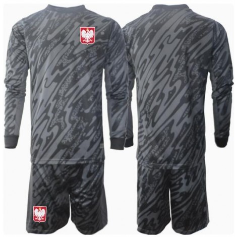 Polen Keeper Uit tenue Kids EK 2024 Lange Mouw (+ Korte broeken)