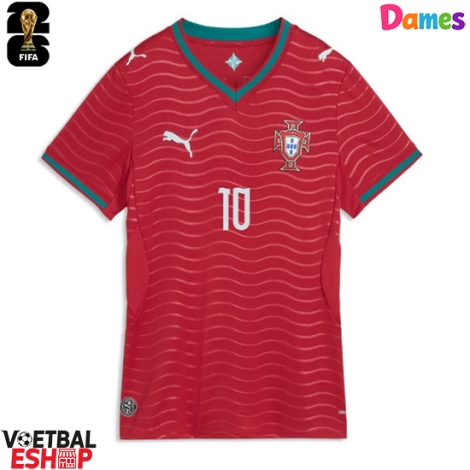 Portugal Bernardo Silva #10 Thuis tenue Dames WK 2026 Korte Mouw