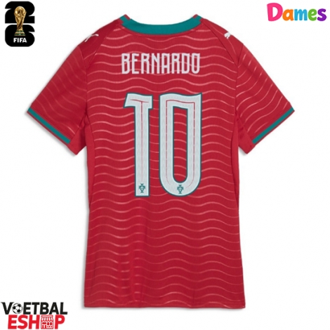 Portugal Bernardo Silva #10 Thuis tenue Dames WK 2026 Korte Mouw