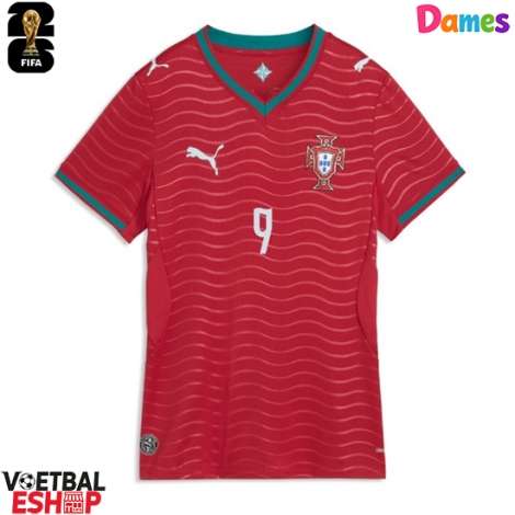 Portugal Goncalo Ramos #9 Thuis tenue Dames WK 2026 Korte Mouw
