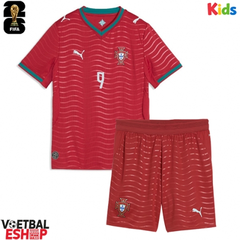Portugal Goncalo Ramos #9 Thuis tenue Kids WK 2026 Korte Mouw (+ Korte broeken)