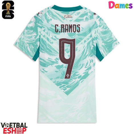 Portugal Goncalo Ramos #9 Uit tenue Dames WK 2026 Korte Mouw