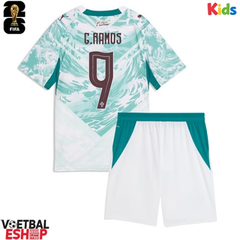 Portugal Goncalo Ramos #9 Uit tenue Kids WK 2026 Korte Mouw (+ Korte broeken)