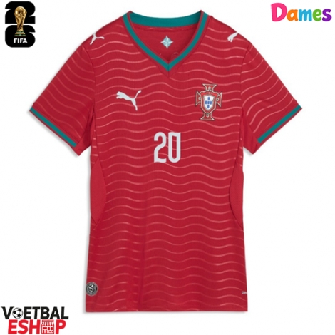 Portugal Joao Cancelo #20 Thuis tenue Dames WK 2026 Korte Mouw