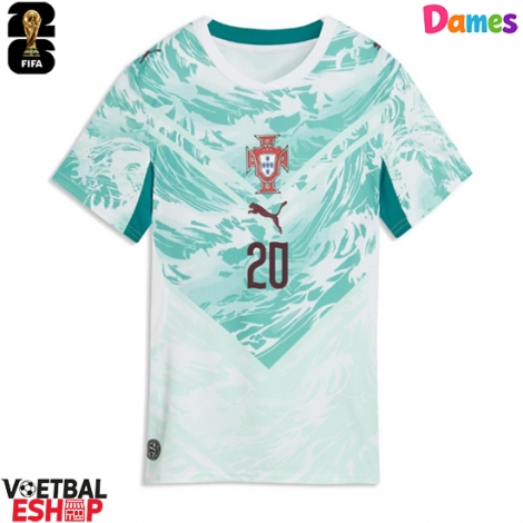 Portugal Joao Cancelo #20 Uit tenue Dames WK 2026 Korte Mouw