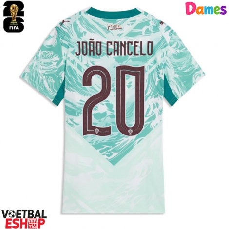 Portugal Joao Cancelo #20 Uit tenue Dames WK 2026 Korte Mouw