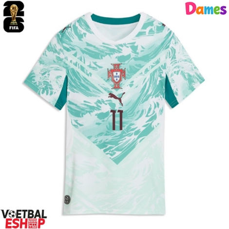 Portugal Joao Felix #11 Uit tenue Dames WK 2026 Korte Mouw