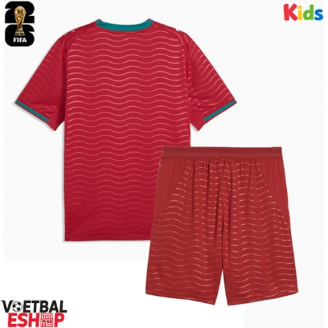 Portugal Thuis tenue Kids WK 2026 Korte Mouw (+ Korte broeken)